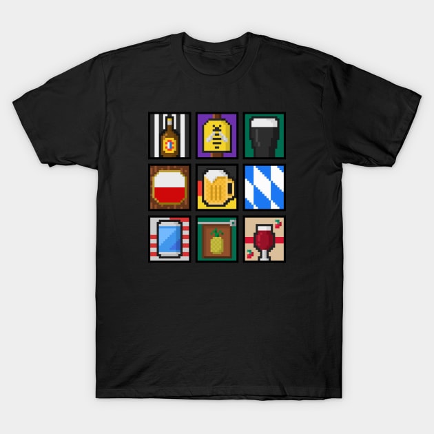 Pixel Beer T-Shirt by CalumArt